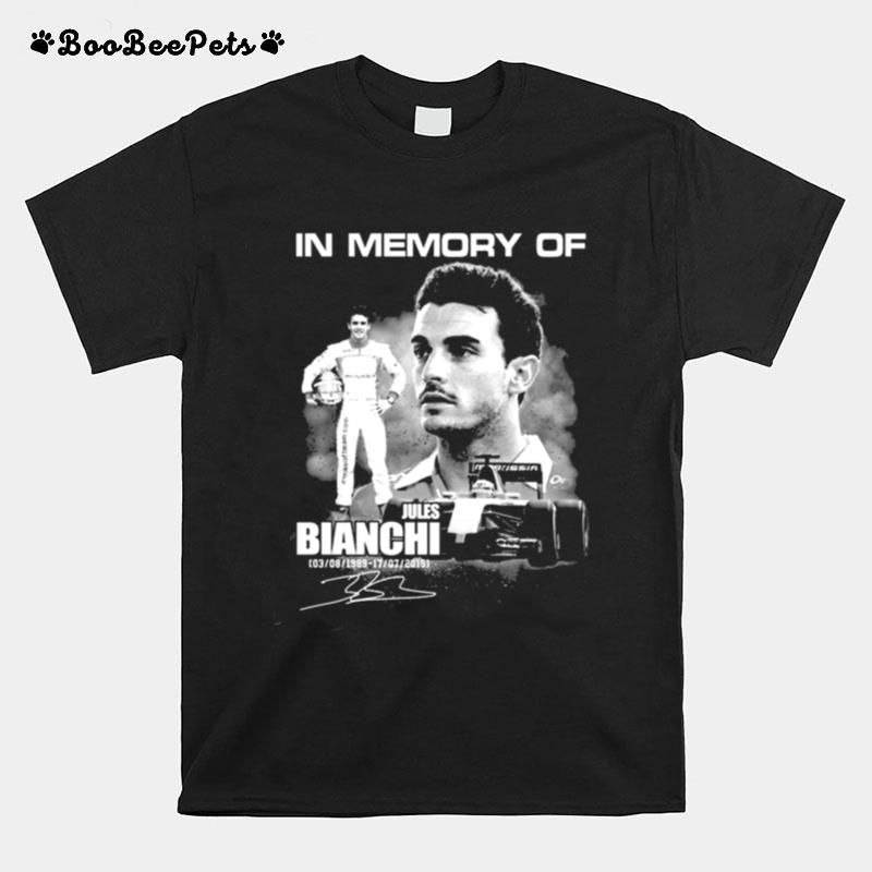 In Memory Of Jules Bianchi 1989 2015 Signature T-Shirt