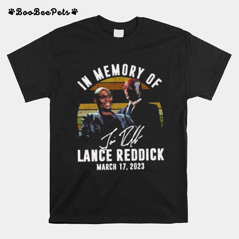 In Memory Of Lance Reddick March 17 2023 Signature Vintage T-Shirt