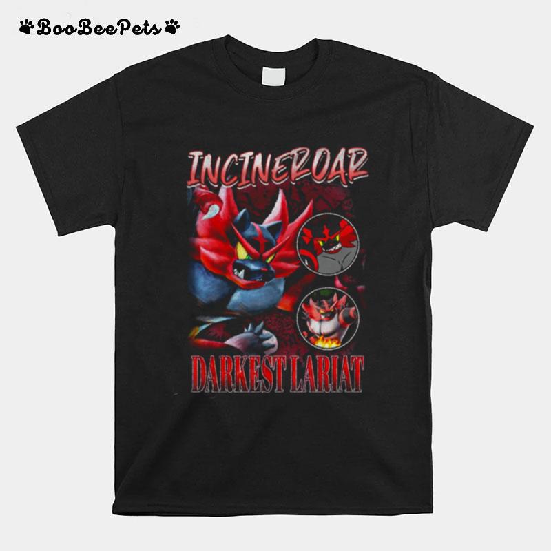 Incineroar Darkest Lariat Fire Wrestler Smash Bros Vintage T-Shirt