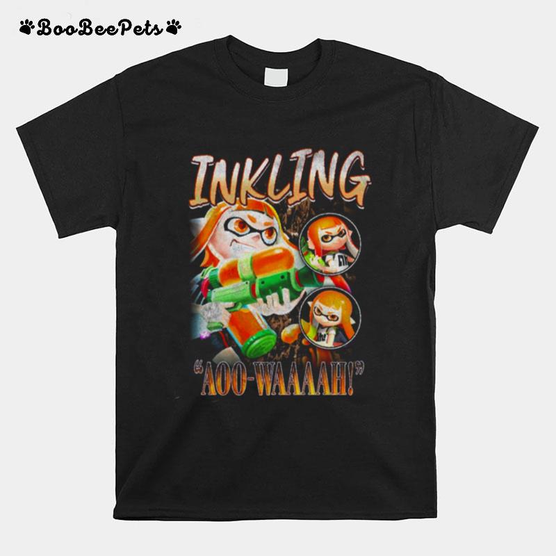 Inkling Squid Kid Aoo Waaaah Smash Bros Vintage T-Shirt