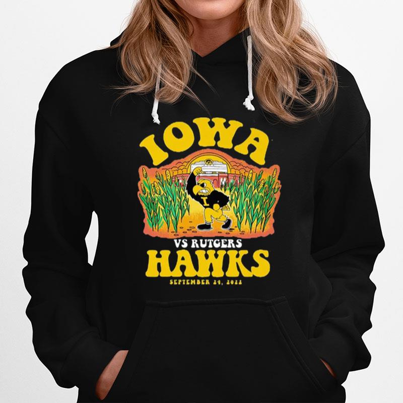 Iowa Hawkeyes Vs. Rutgers Scarlet Knights September 24 2022 Hoodie