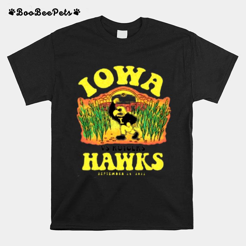 Iowa Vs Autoers Hawks September 24 2022 T-Shirt