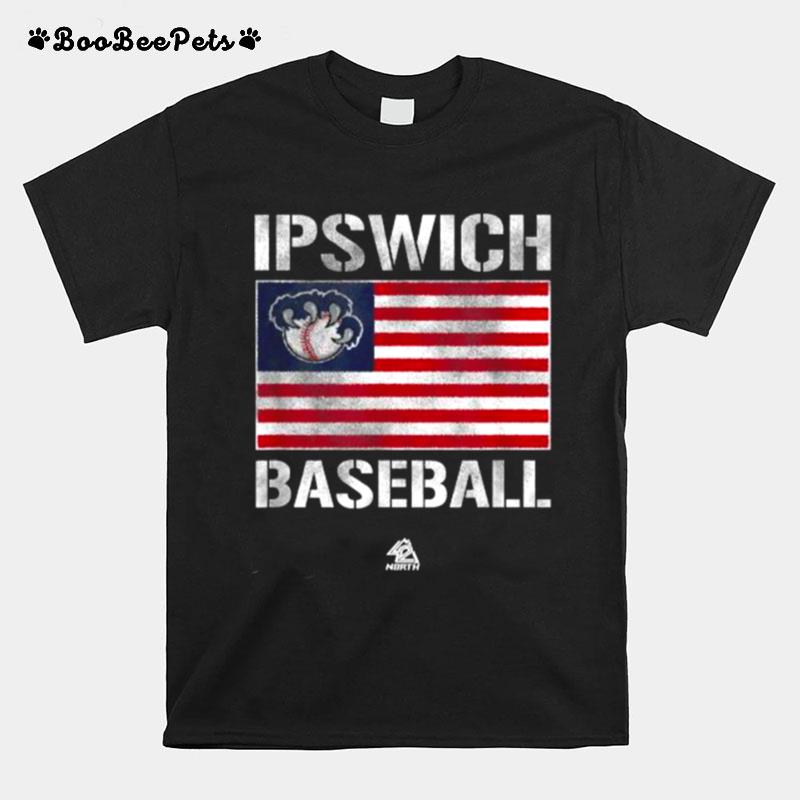 Ipswich Baseball Patriot American Flag T-Shirt