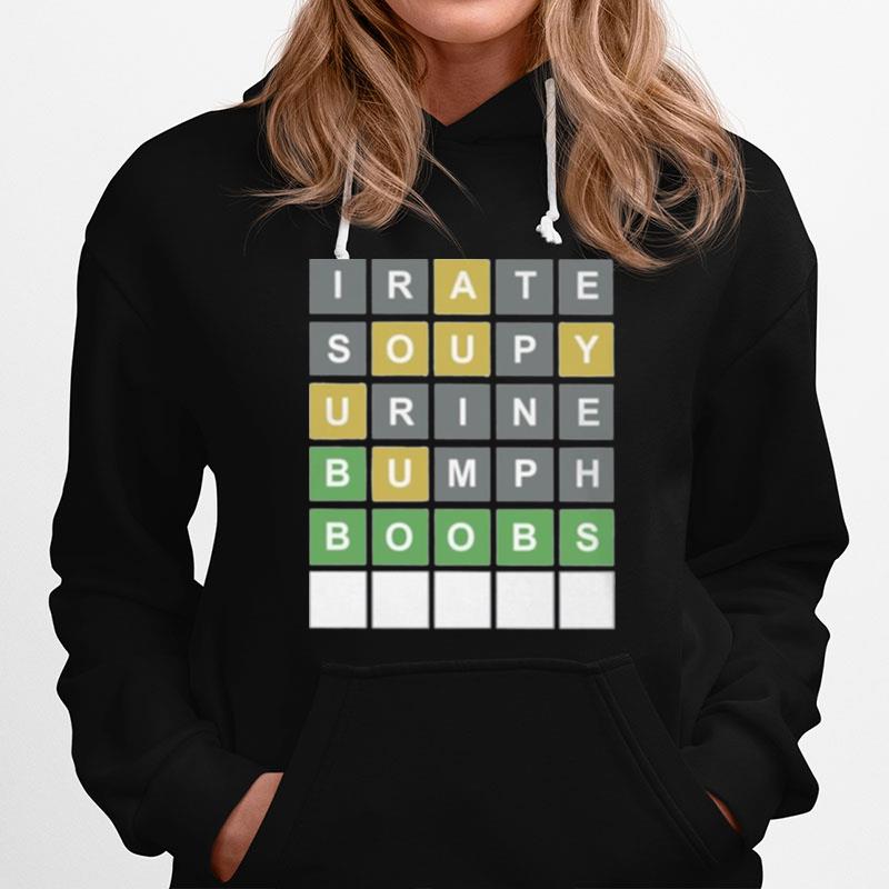 Irate Soupy Urine Bumph Boobs Hoodie