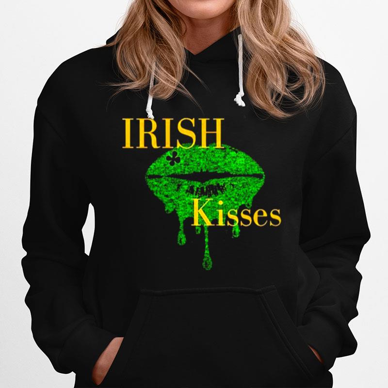 Irish Kisses Lip St Patricks Day Hoodie