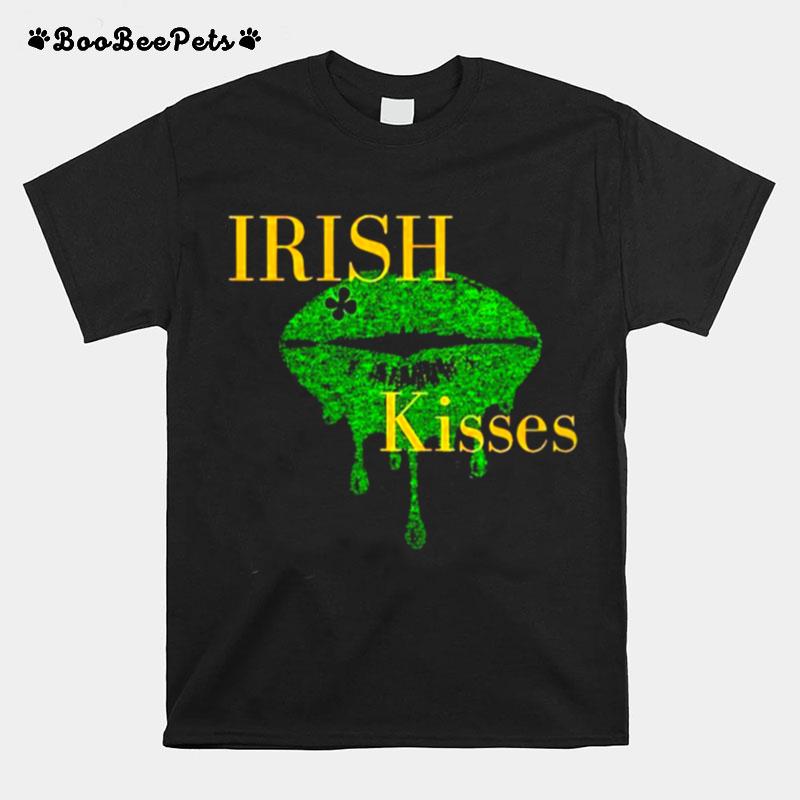 Irish Kisses Lip St Patricks Day T-Shirt