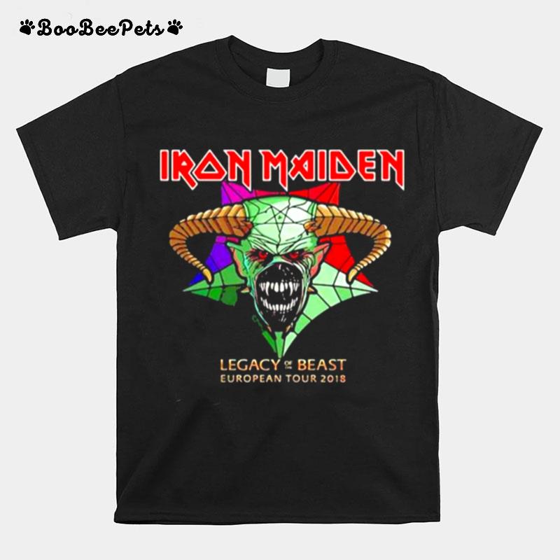 Iron Maiden %E2%80%98Legacy Of The Beast Tour Womens Fitted T-Shirt