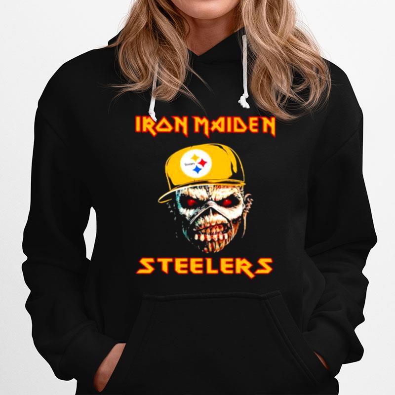 Iron Maiden Wear Hat Logo Steelers Football Hoodie