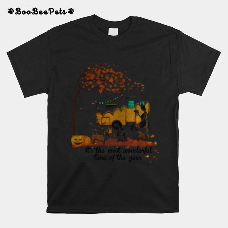 It%E2%80%99S The Most Wonderful Time Of The Year Corgi Pumpkin Camping Halloween T-Shirt