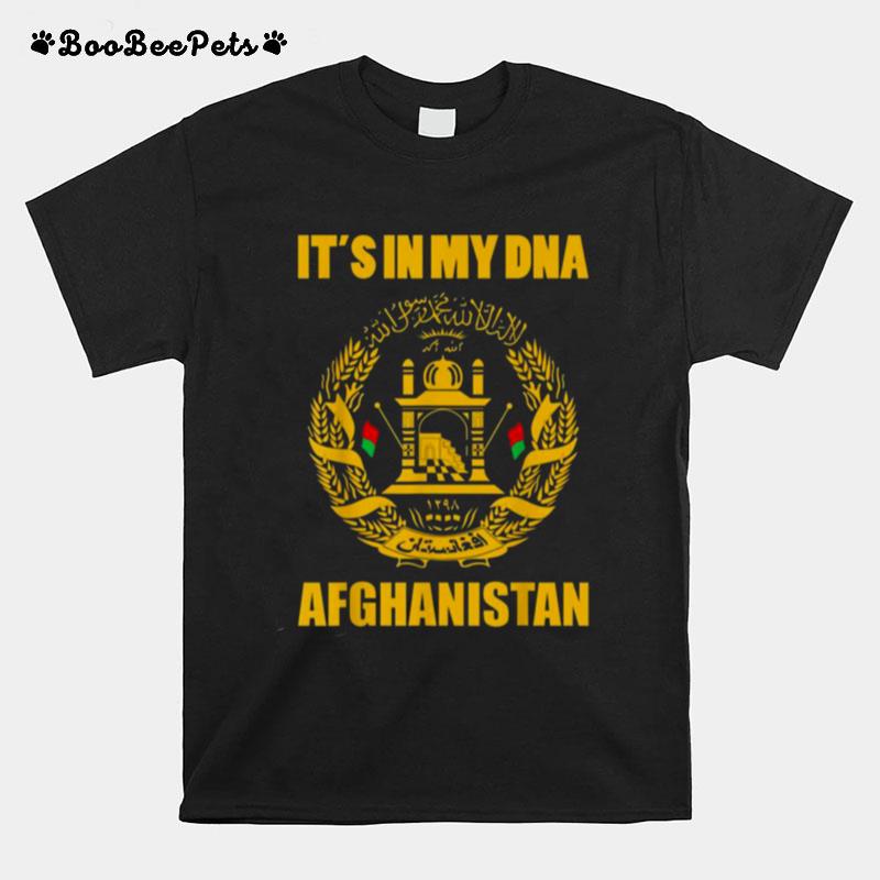 Its In My Dna Afghanistan Proud Afghani Retro Vintage Flag Gift T-Shirt