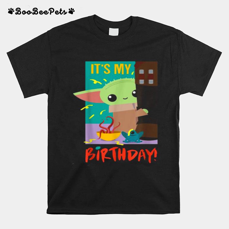 Its My Birthday Baby Yoda Star Wars The Mandalorian T-Shirt