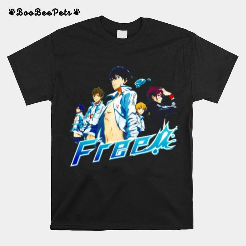 Iwatobi Swim Club Free Anime T-Shirt