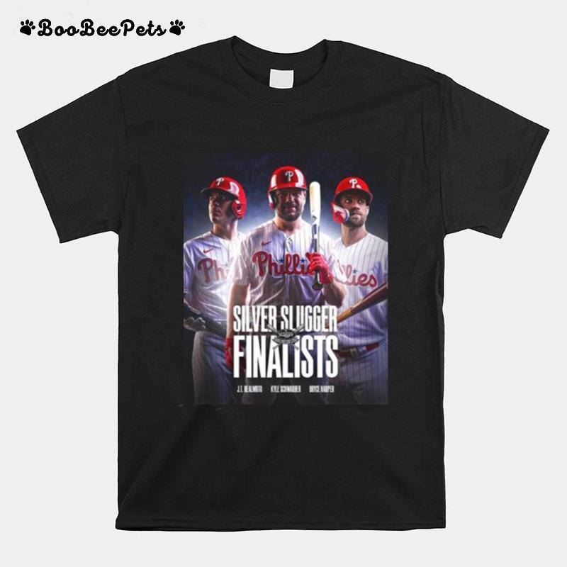 J.T. Realmuto Kyle Schwarber And Bryce Harper 2022 Silver Slugger Award Finalists T-Shirt