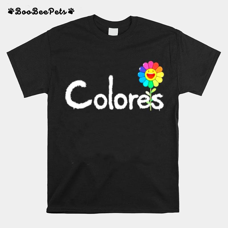 J Balvin Merch Colores Spray Script T-Shirt