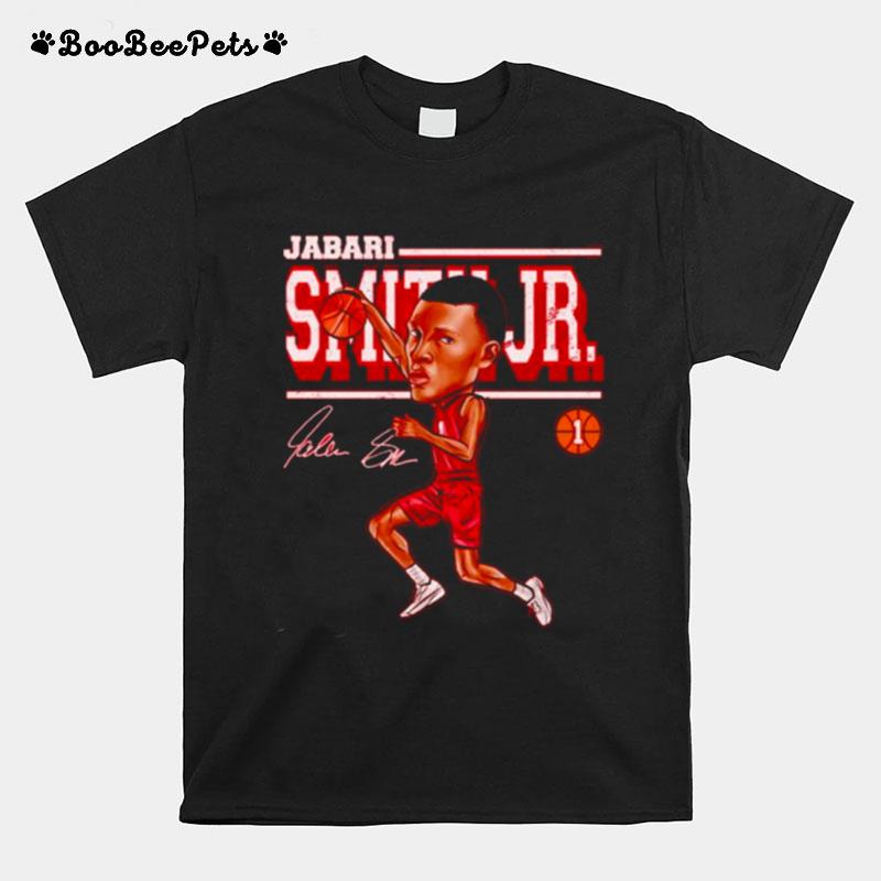 Jabari Smith Jr Houston Rockets Cartoon Signature T-Shirt