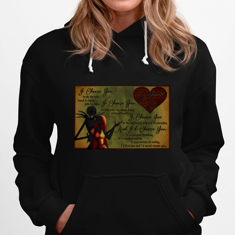 Jack And Sally I Choose You Hoodie