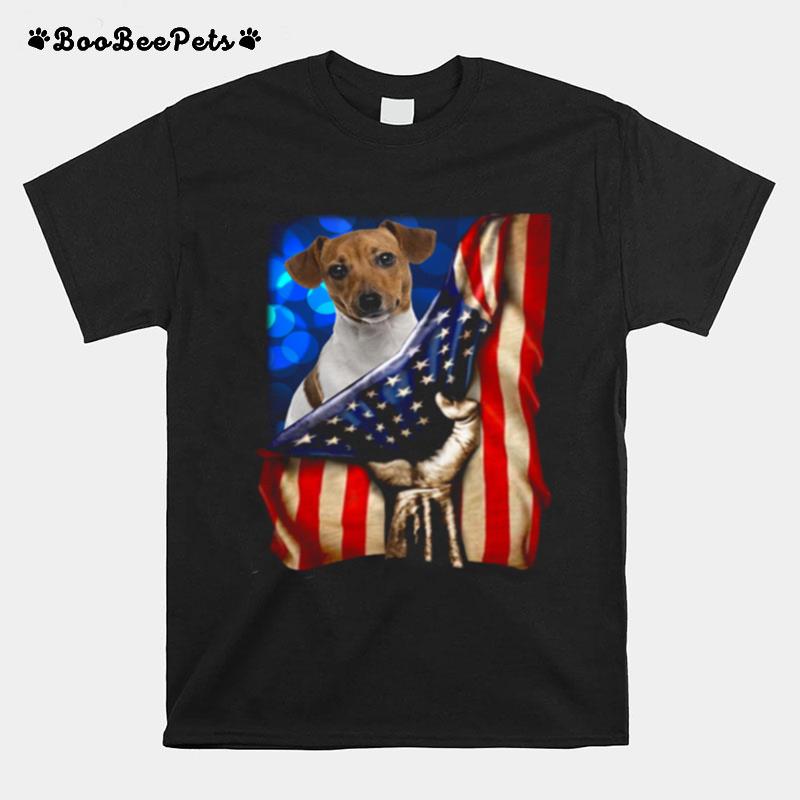 Jack Russell Terrier America 4Th Of July Independence Day T-Shirt