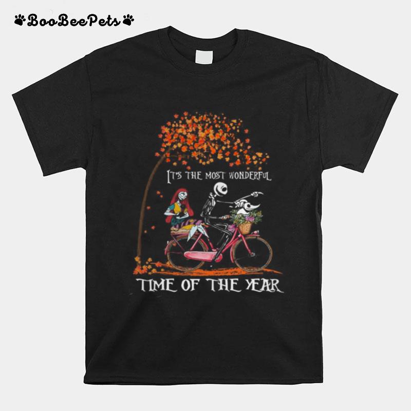 Jack Skellington And Sally It%E2%80%99S The Wonderful Time Of The Year T-Shirt