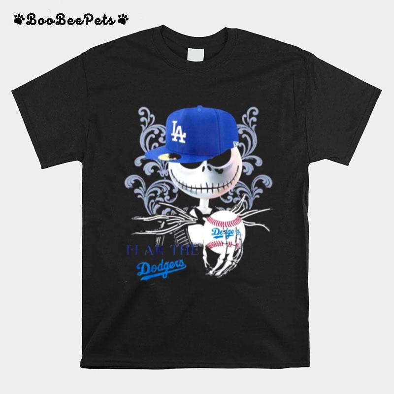 Jack Skellington Fear The Los Angeles Dodgers T-Shirt