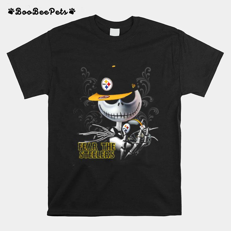 Jack Skellington Fear The Pittsburgh Steelers Tshirt T-Shirt