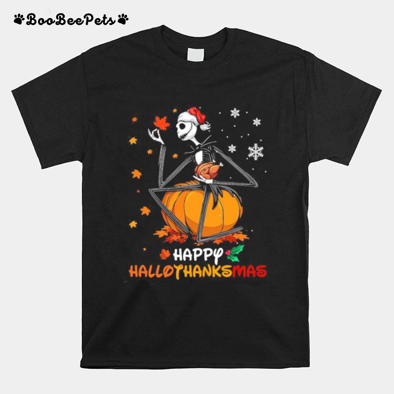 Jack Skellington Happy Hallothanksmas T-Shirt