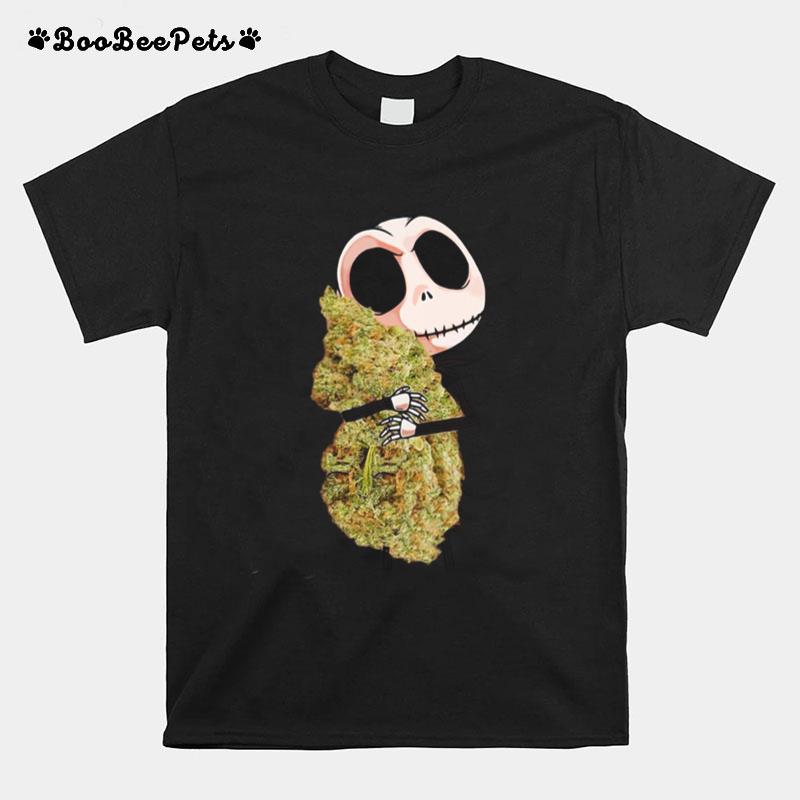 Jack Skellington Hug Cannabis T-Shirt