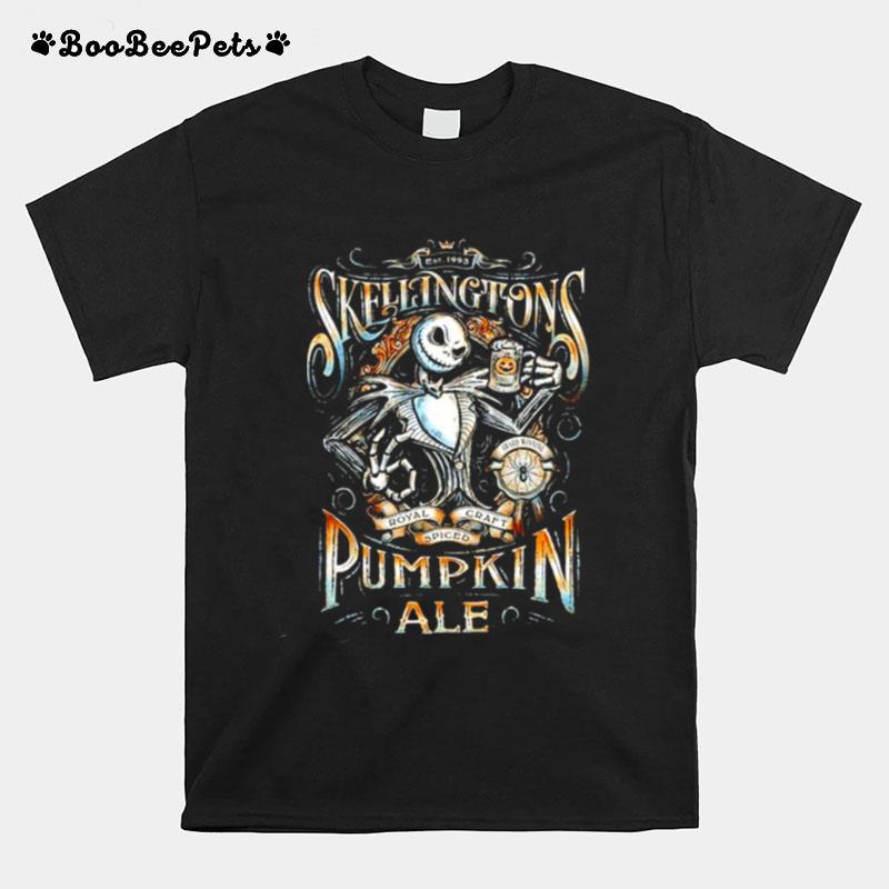 Jacks Pumpkin Vintage Skellington Fall T-Shirt