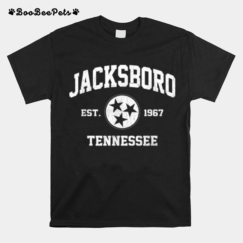 Jacksboro Tennessee Tn Vintage State Athletic T-Shirt