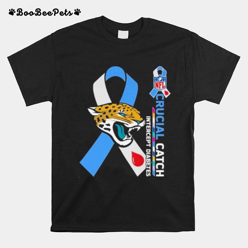 Jacksonville Jaguars Crucial Catch Intercept Diabetes 2023 T-Shirt
