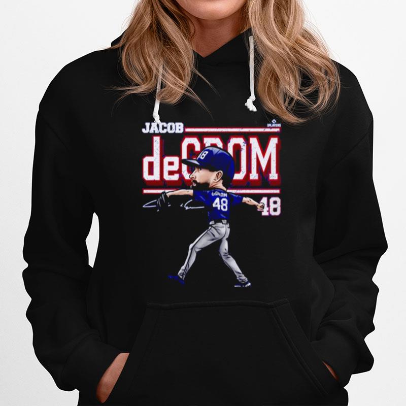 Jacob Degrom Texas Cartoon Signature Hoodie