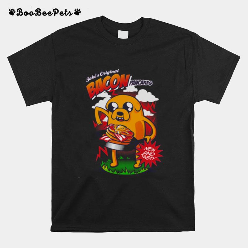 Jake Bacon Pancakes New And Tasty Adventure Time Parody T-Shirt