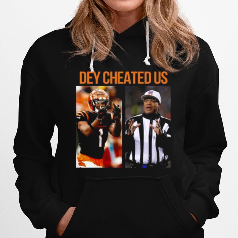 Jamarr Chase Dey Cheated Us Hoodie