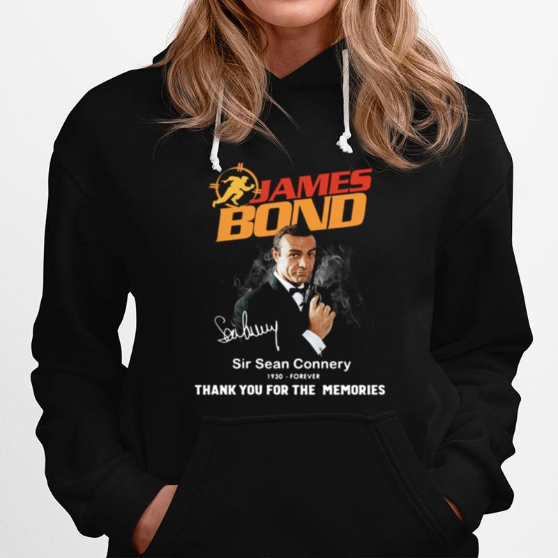 James Bond Sir Sean Connery 1930 Forever Thank You For The Memories Signature Hoodie