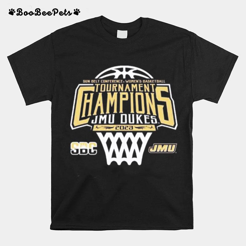 James Madison University Womens Basketball 2023 Sun Belt Tournament Champions T-Shirt