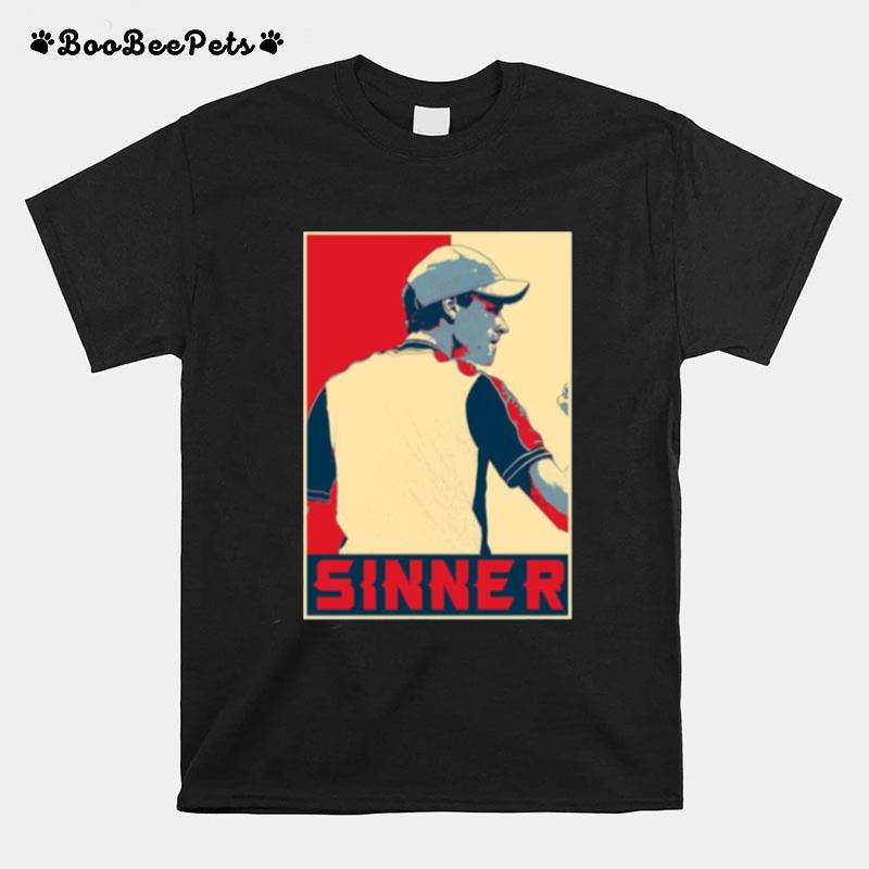 Jannik Sinner Tennis Player T-Shirt