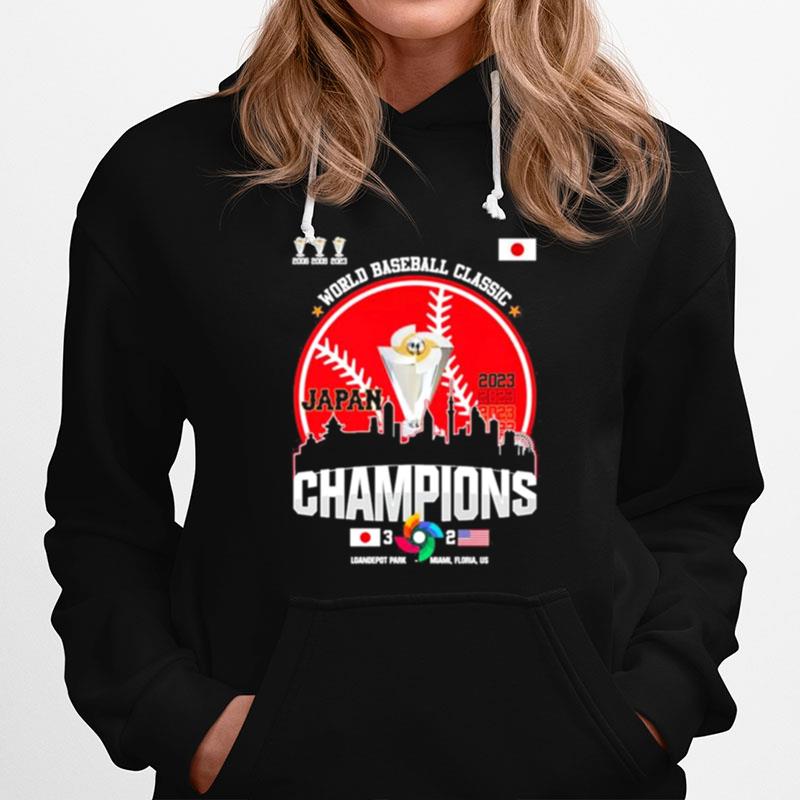 Japan Baseball Legend 2023 World Baseball Classic Champions Skyline Hoodie