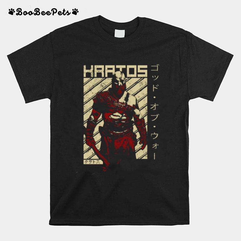 Japanese Kratos God Of War Video Game T-Shirt