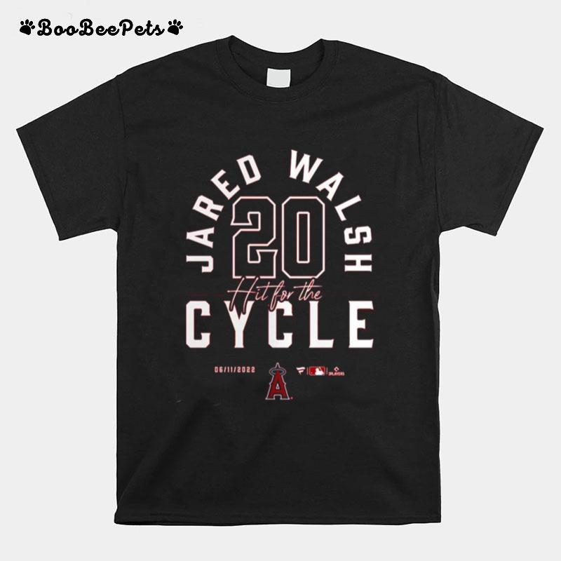 Jared Walsh Red Los Angeles Angels Cycle T-Shirt