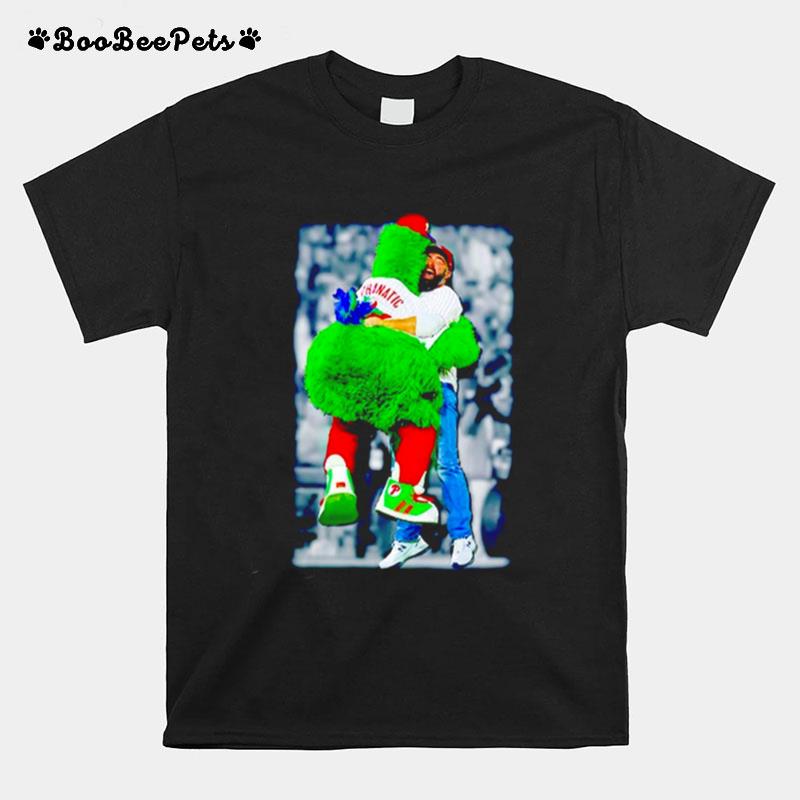 Jason Kelce And Phillie Phanatic T-Shirt