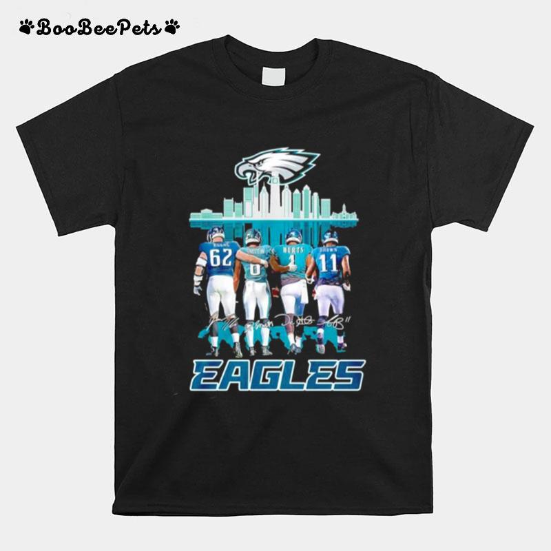 Jason Kelce Eagles Smith Jalen Hurts And A. J. Brown Eagles Signature T-Shirt