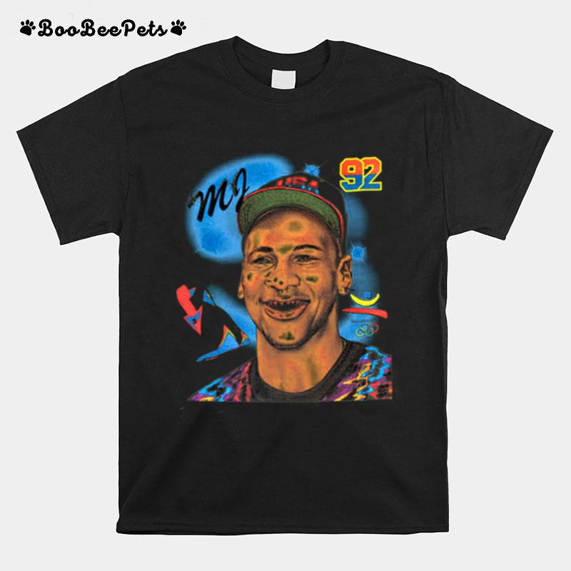 Jason Tamtum Mj Barcelona Olympics 92 Mj Barcelona Basketball T-Shirt