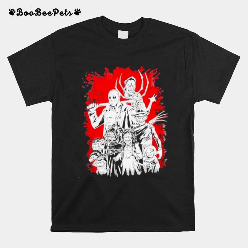 Jason Voorhees Freddy Krueger Chucky Pinhead Killer Halloween T-Shirt