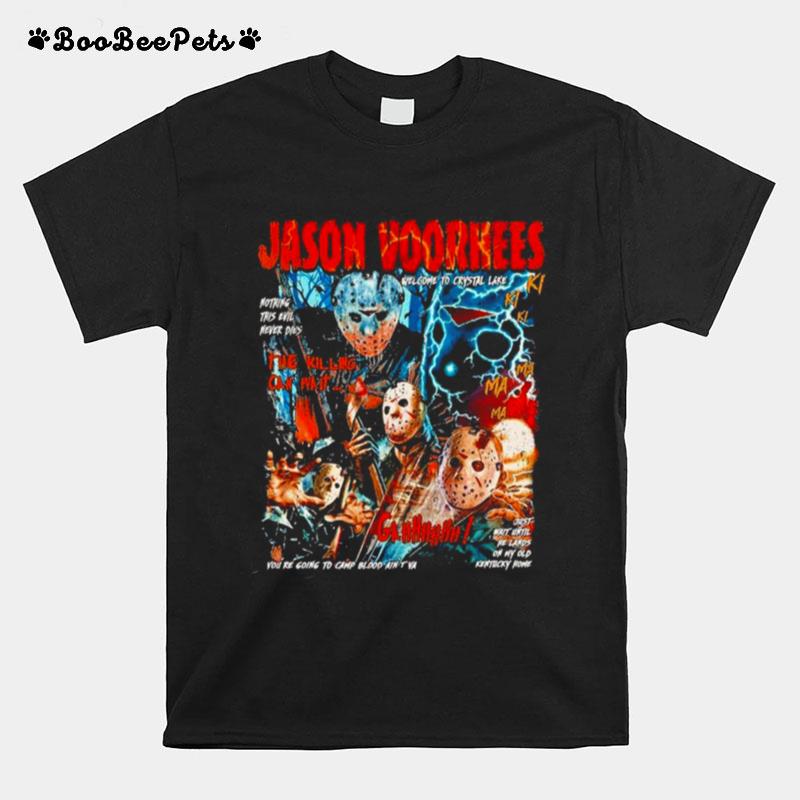 Jason Voorhees Horror Movie Fan Style 2022 Retro T-Shirt