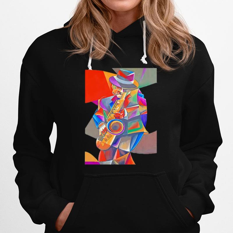 Jazz Sax Painting By Bob Gregory Hoodie