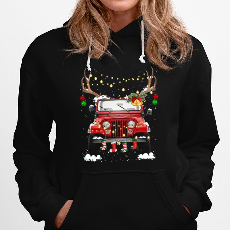 Jeep Light Christmas Hoodie