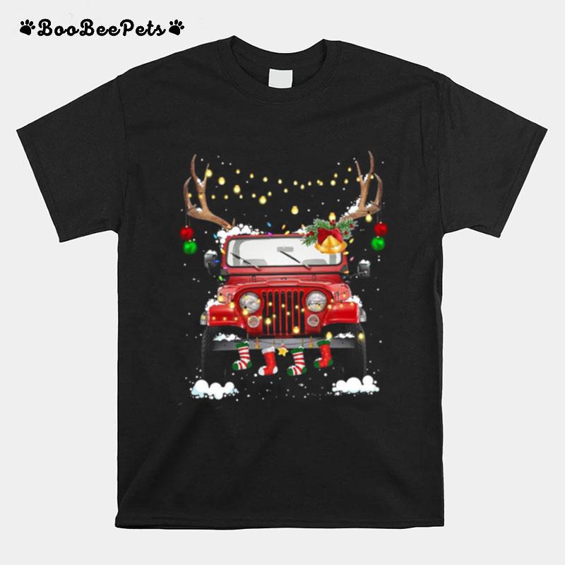 Jeep Light Christmas T-Shirt