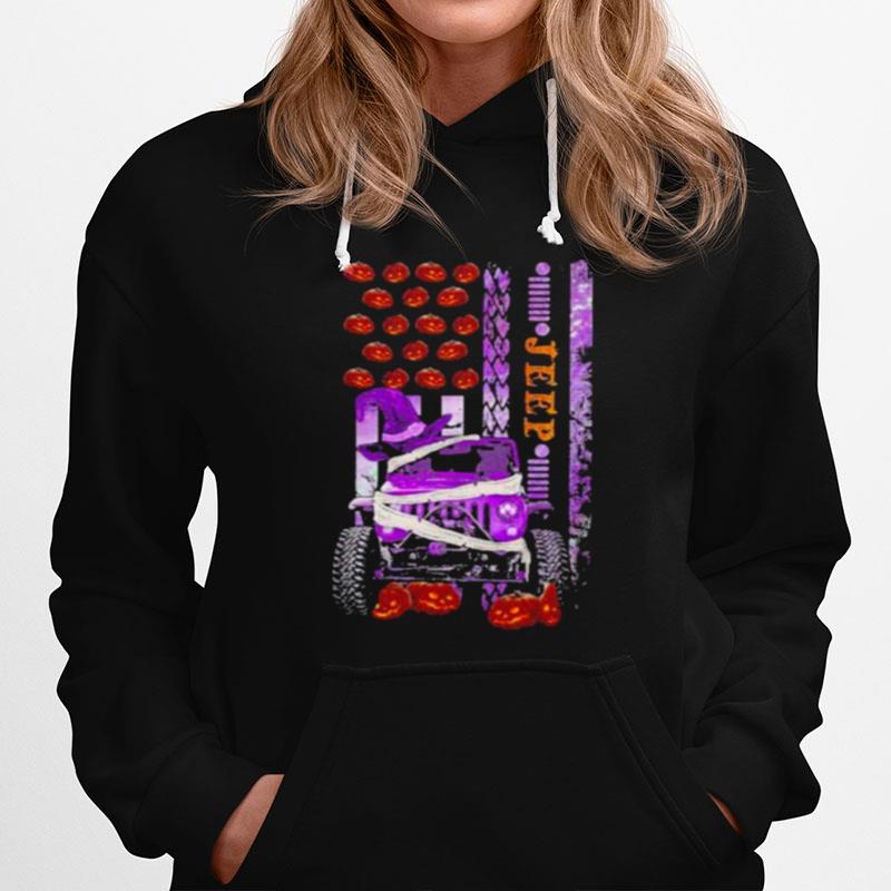 Jeep Pumkin Halloween Flag Hoodie