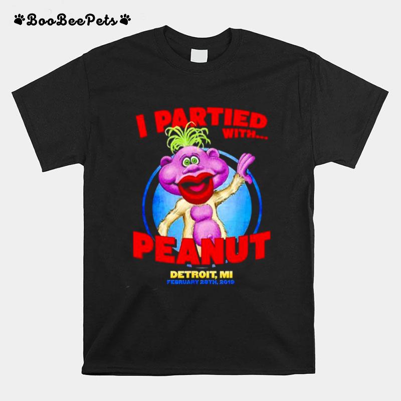 Jeff Dunham I Partied With Peanut Detroit T-Shirt