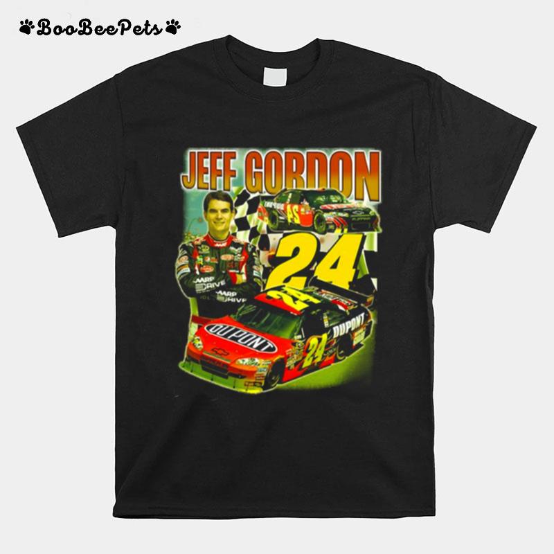 Jeff Gordon Bootleg Retro Nascar Car Racing T-Shirt
