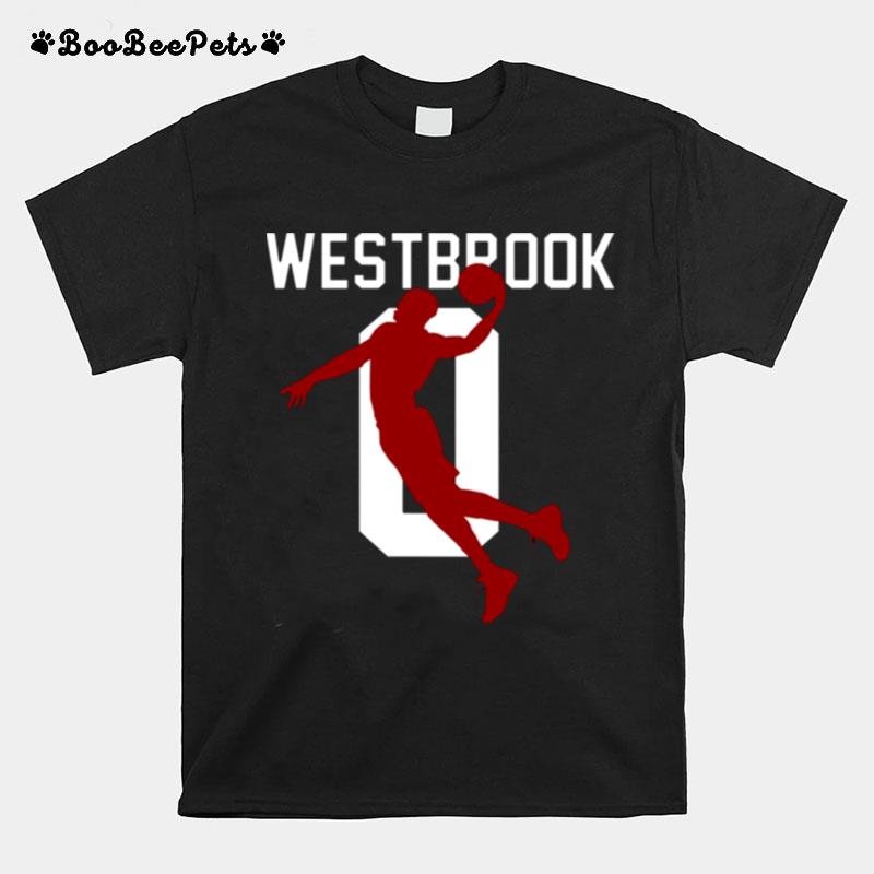 Jersey Number Russell Westbrook 0 T-Shirt